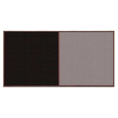 United Visual Products Enclosed Corkboard, 1 Door, 72"x48", 4" Fra UV3412-GOLD-PUMICE